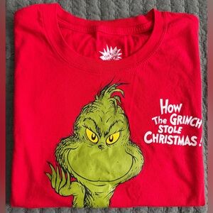 🎅✨ The Grinch Cropped Tee | Size L | Holiday Graphic Shirt
